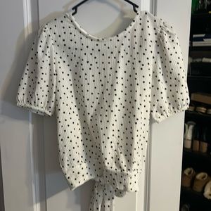 Polka dotted blouse